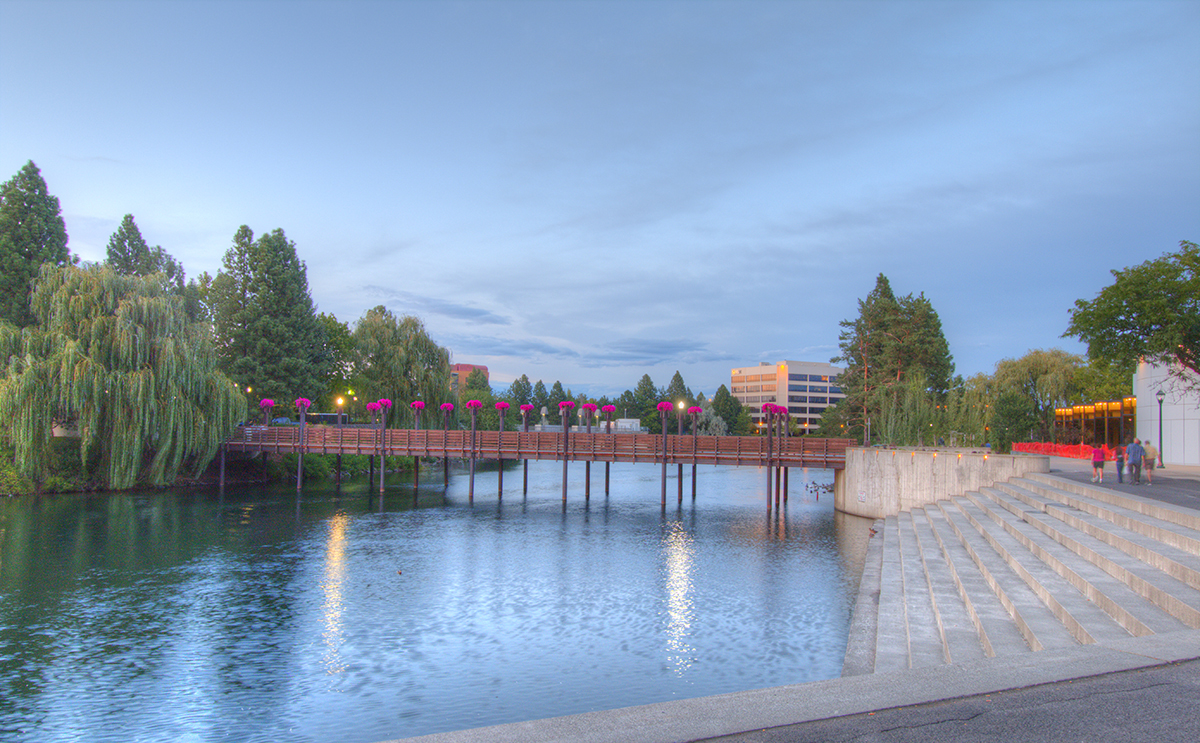 footbridge in Spokane's Riverfront Park