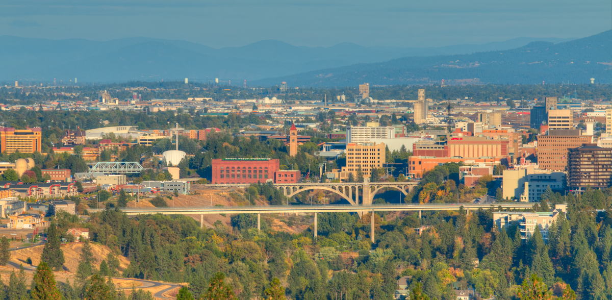 view of downtown Spokane Washington
