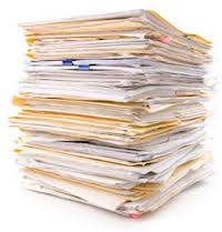 stack of escrow files